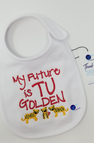 Tuskegee University – My TU is Golden – Embroidered Baby Bib