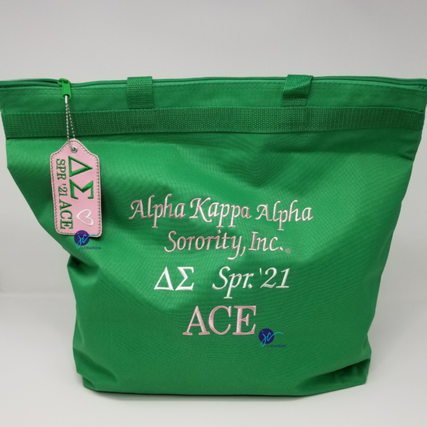 Alpha Kappa Alpha Embroidered Tote Bag