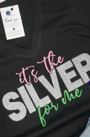 It’s The SILVER For Me Ladies Fitted Tee