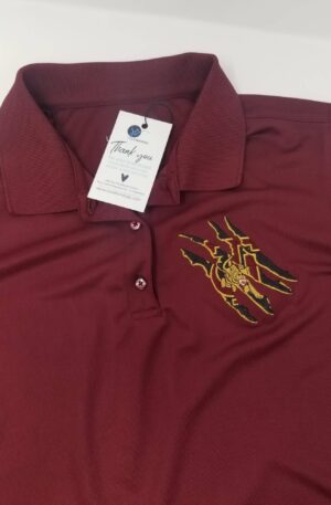 Tuskegee Unisex Polo with TU Tiger Scratch Embroidery Design