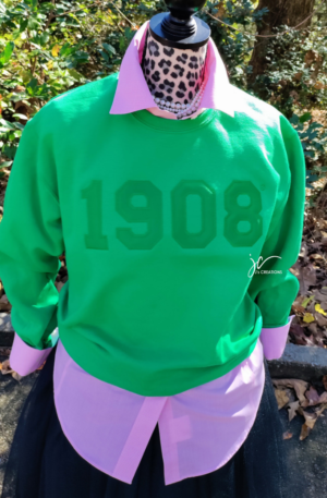 Gorgeous in Green AKA Embroidered Unisex Sweatshirt