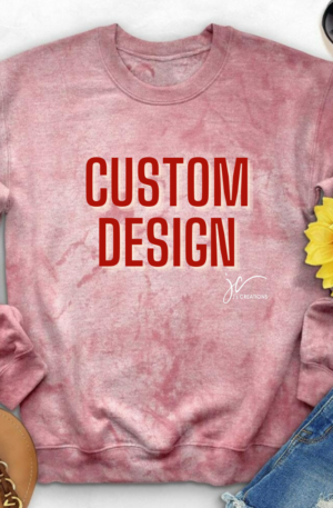 Custom Colorblast Unisex Embroidered Sweatshirt