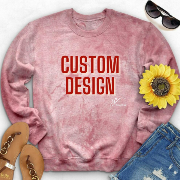 Custom Colorblast Unisex Embroidered Sweatshirt
