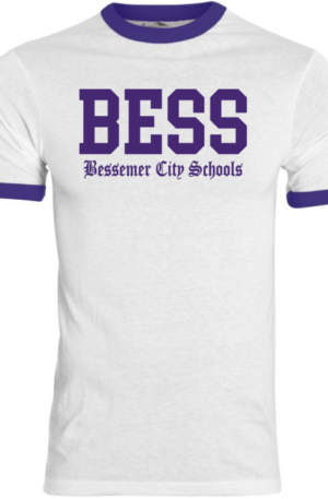 BESS Embroidered Ringer Unisex Shirt