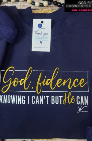 GOD-fidence Embroidered Unisex Sweatshirt