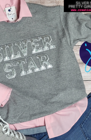 Silver Star Unisex Embroidered Sweatshirt